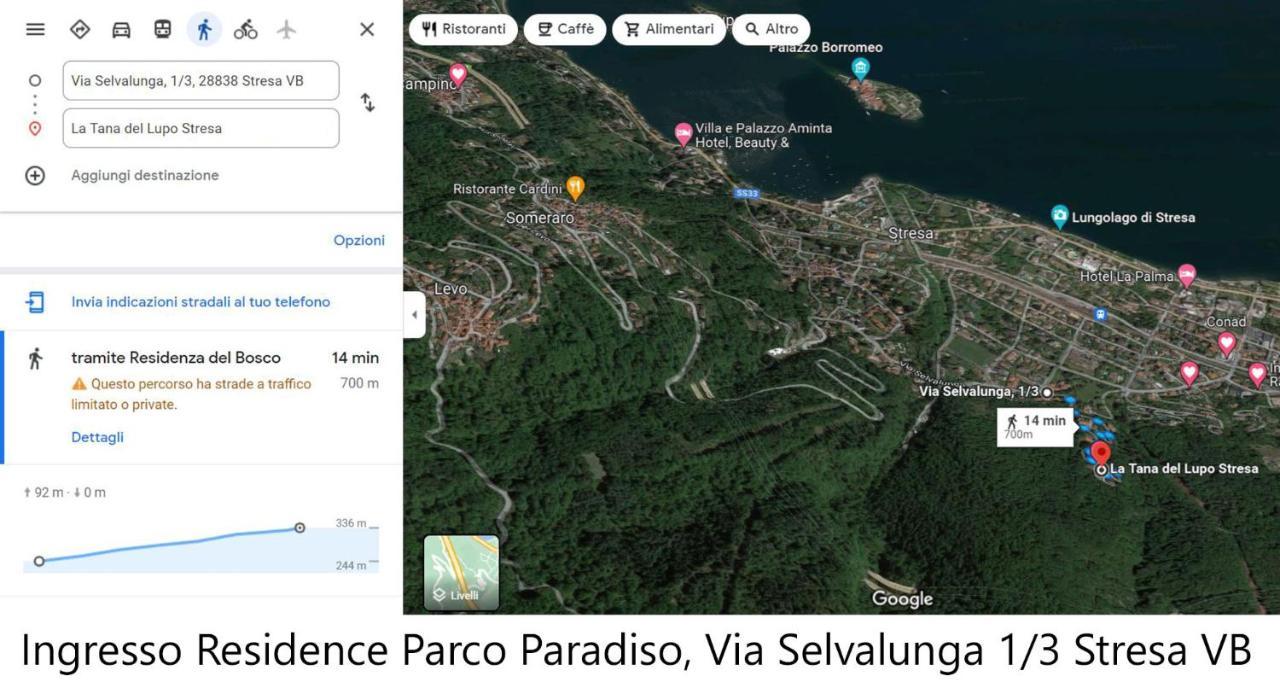 La Tana Del Lupo Stresa Daire Dış mekan fotoğraf